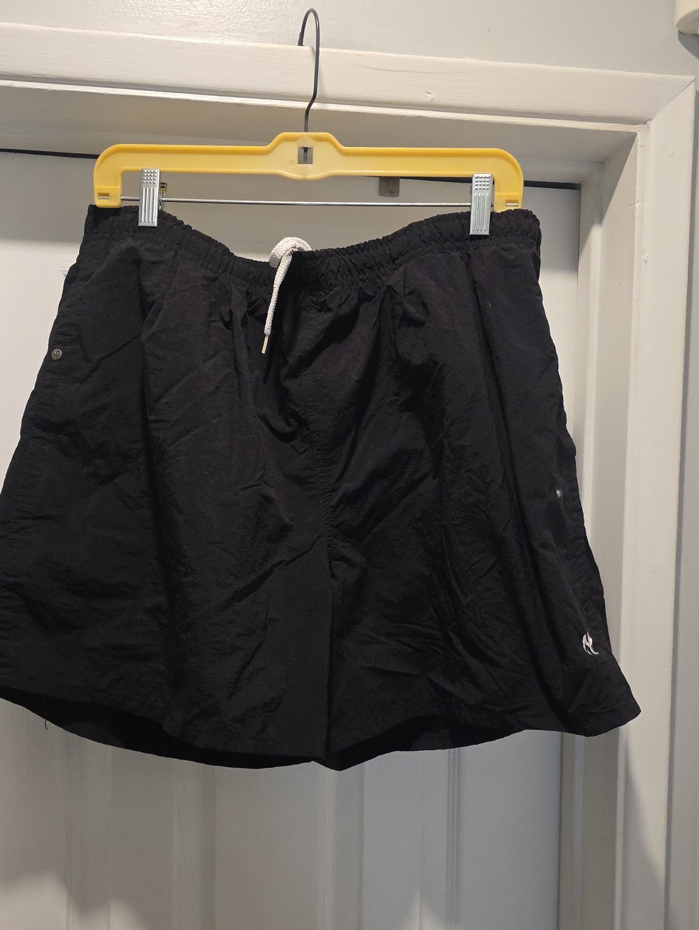 Big Dogs Black Athletic Drawstring Shorts with White Cord